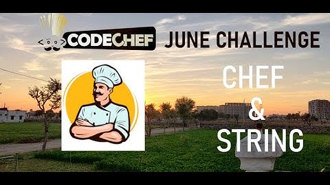 Codechef June Challenge Chef and String, two pointer solution, most simple approach