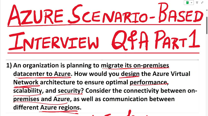 Azure Interview Questions and Answers| Part 1 | Azure Scenario-Based Interview Questions and Answers