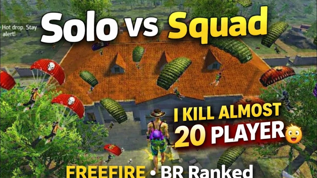 Solo vs Squad in Free Fire BR Ranked | Insane 1v4 Clutch Gameplay 🔥 ...