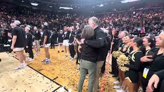 Famous Matt Painter watches Purdue cut down the nets. Net Worth