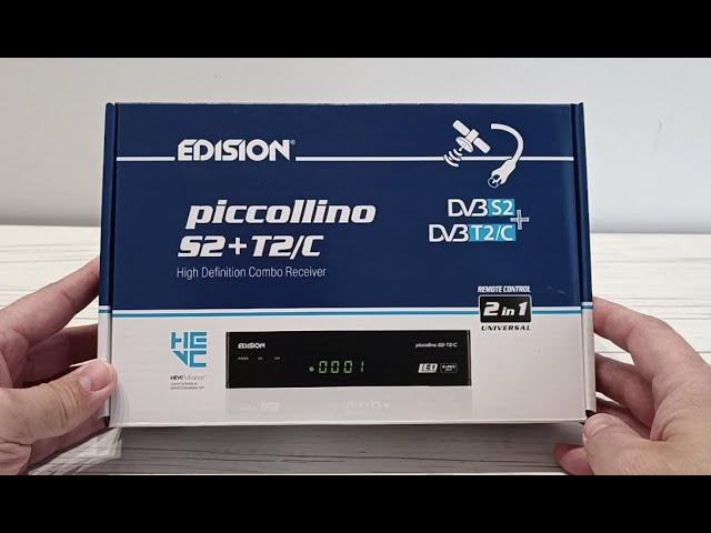 Decoder dvb-t2 hd edision picco t265 pro ricevitore digitale terrestre h265  hev