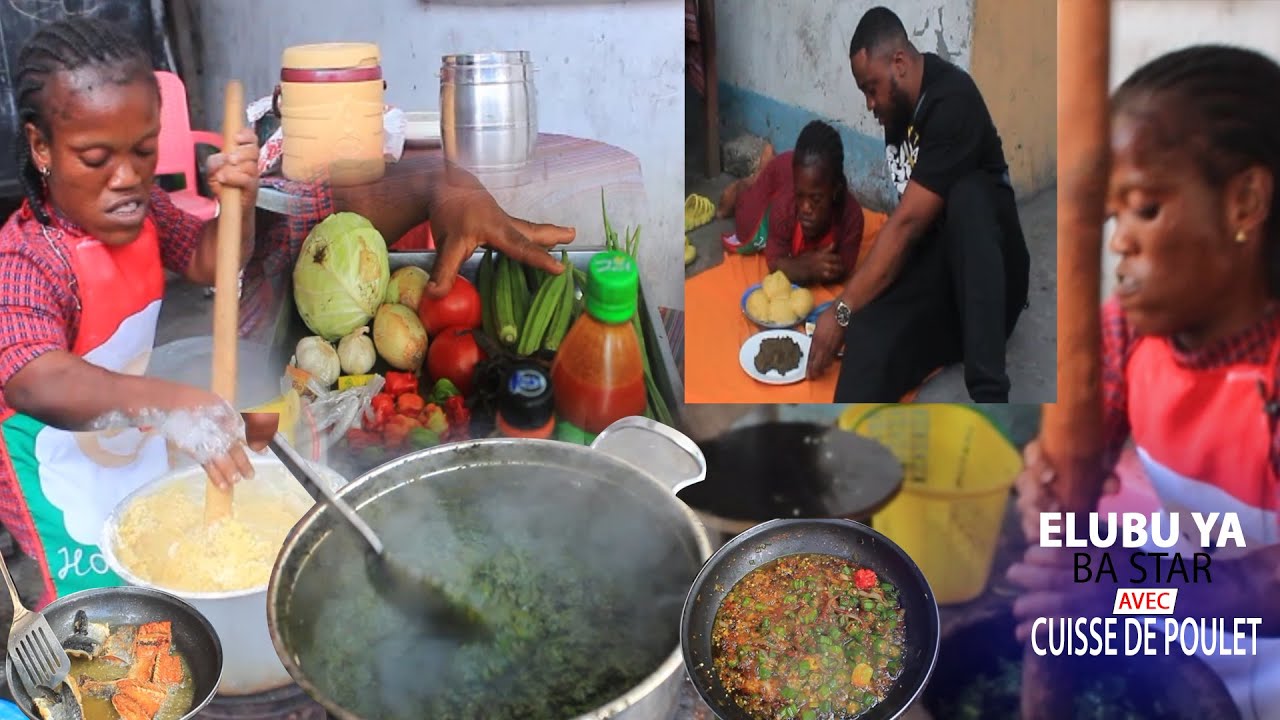 🍜ELUBU YA BA STARS Avec DE POULE ALAMBI PONDU NA FUFU MALGRE SON HANDICAP NA PASI🍜
