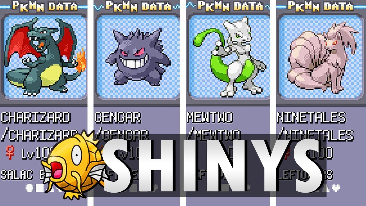 POKÉMON FIRE RED: ALL SHINYS POKÉMON 151 (GBA) 