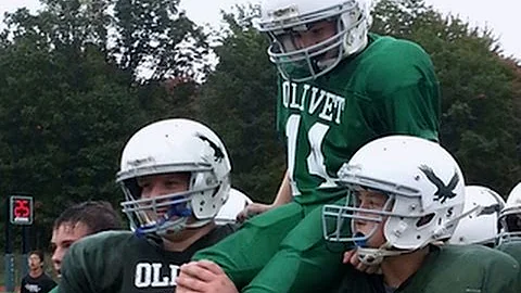 On the Road: Middle school football players execute life-changing play