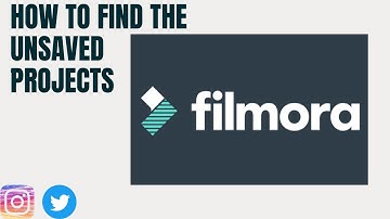 HOW TO FIND THE UNSAVED PROJECTS | WONDERSHARE FILMORA 9 |
