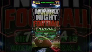 Monday Night Football Trivia #Shorts