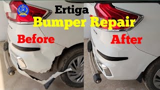 Ertiga Bumper Repair प्लास्टिक बम्पर पर कैसे रिपेयर करें, Maruti Suzuki Bumper repair