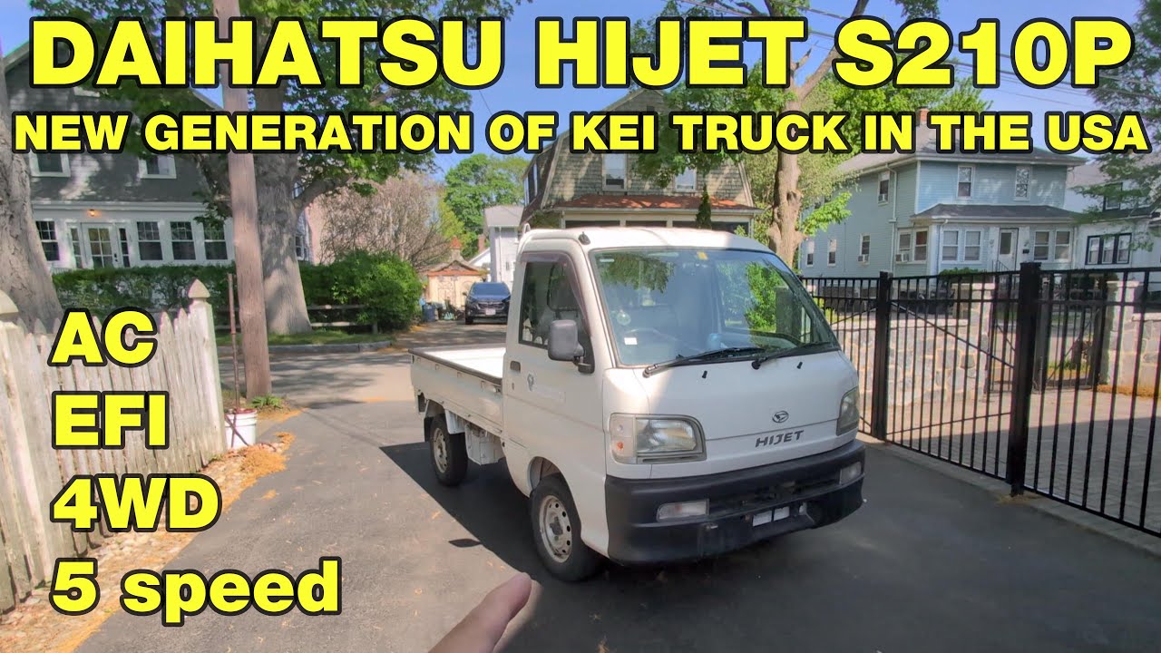 Daihatsu Hijet S210P Overview - Nosebump kei trucks in the USA