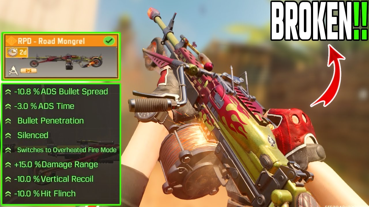 This RPD is Broken!! RPD Gunsmith Are Secret Meta in COD Mobile Season ...
