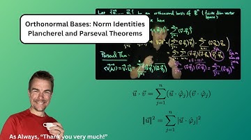 Plancherel and Parseval Identities for Orthonormal Bases