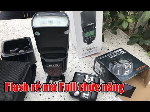 🎥 Đập hộp Flash Godox tt685 và Trigger X1 for Nikon | Flash giá rẻ cho Nikon, Canon, Sony — Video review, click xem trên YouTube