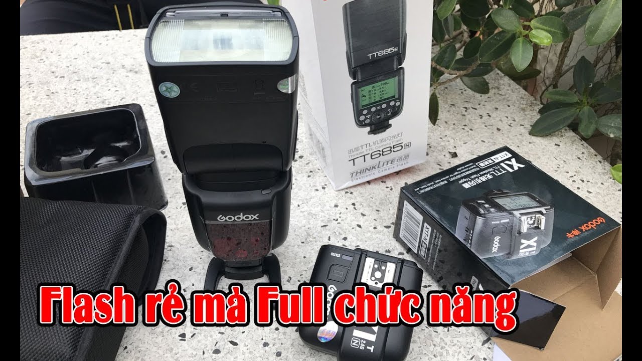 🎥 Đập hộp Flash Godox tt685 và Trigger X1 for Nikon | Flash giá rẻ cho Nikon, Canon, Sony — Video review, click xem trên YouTube