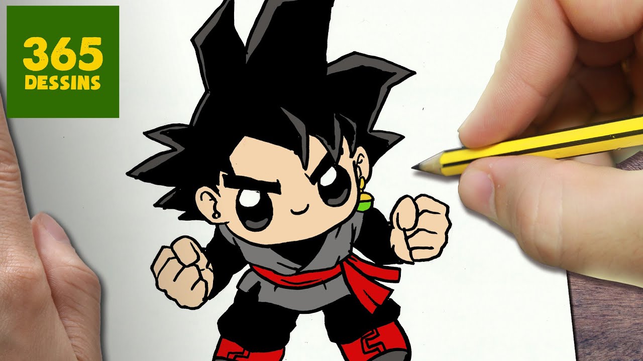 Comment Dessiner Goku Black Kawaii étape Par étape Dessins Kawaii Facile