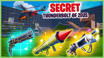 1v1 With Every Gun Fortnite SECRETS ⚡ Thunderbolt of Zeus SECRET LOCATION!