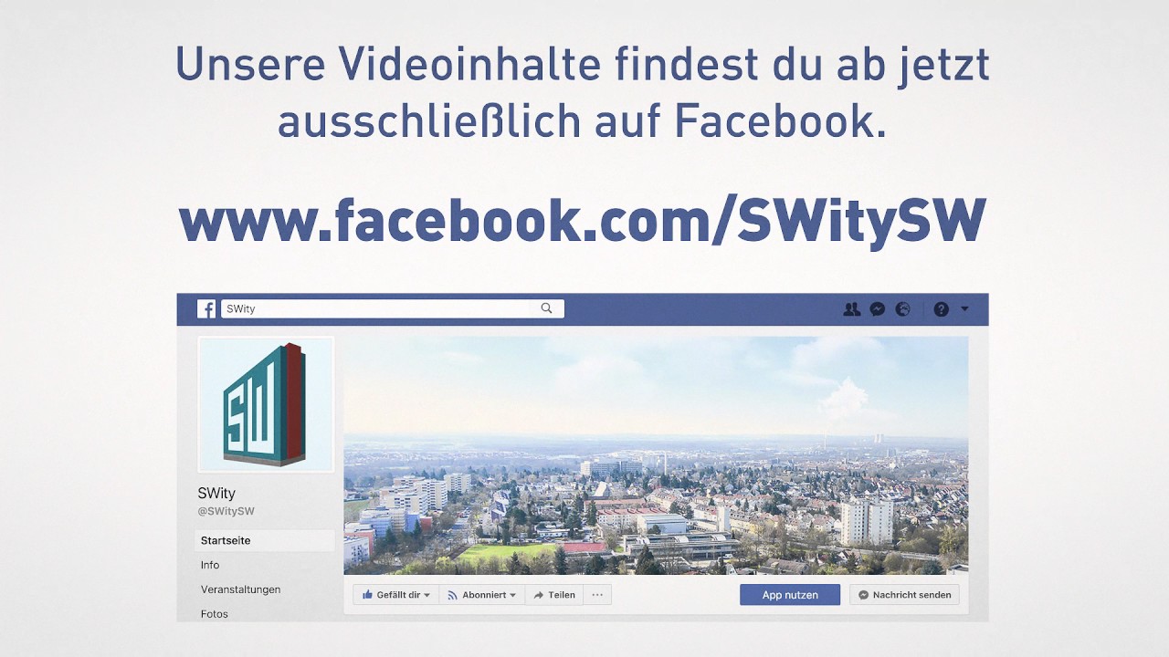 Unsere Videoinhalte findest du ab jetzt ausschließlich auf Facebook