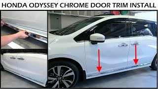 odyssey honda chrome door trim install
