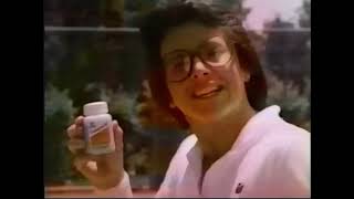 Theragran M Vitamin Commercial With Billie Jean King 1981