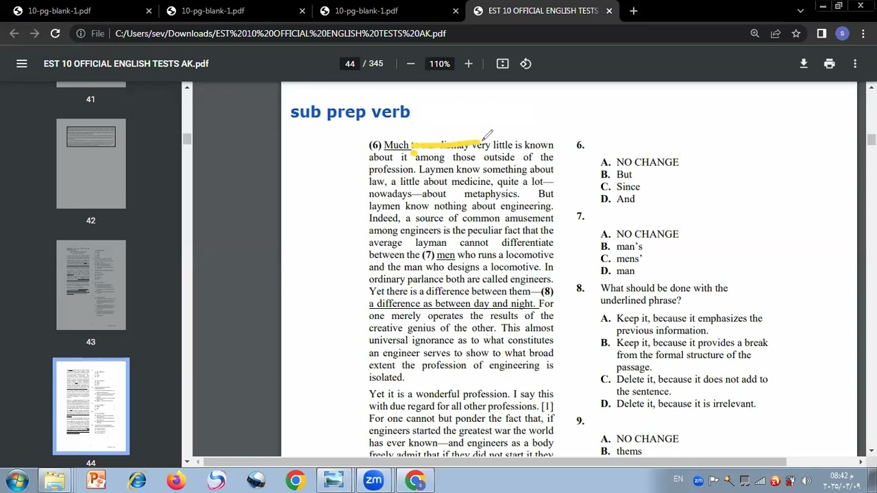 EST Writing Revision part 1