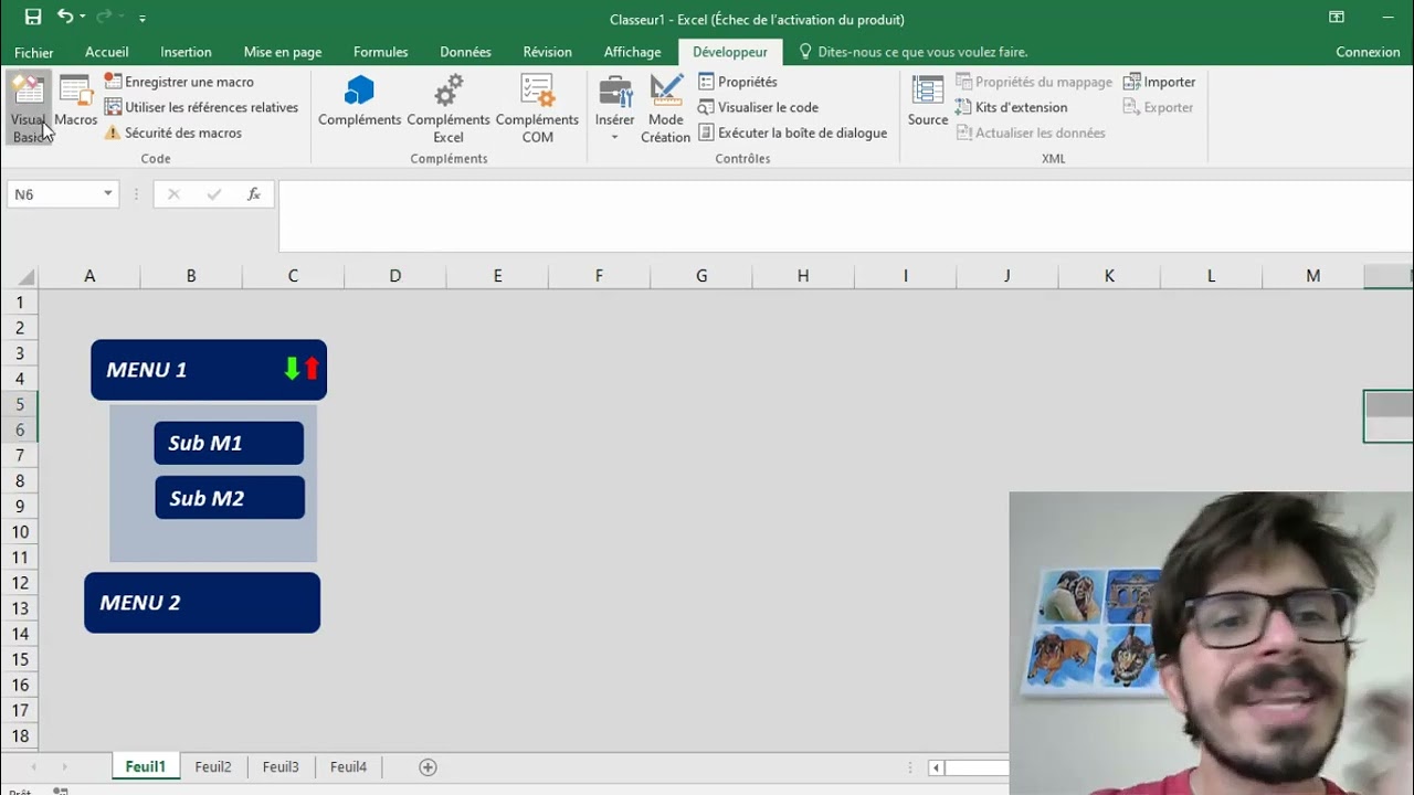 Como Criar um Menu Dinâmico no Excel Apenas 2 linhas de VBA - YouTube