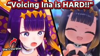Ina has a hard time voicing Ninomae Ina'nis