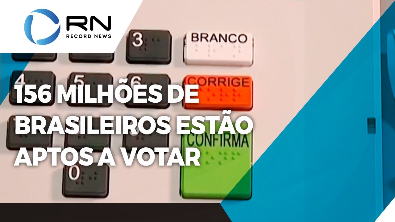 156 milhões de brasileiros estão aptos a votar