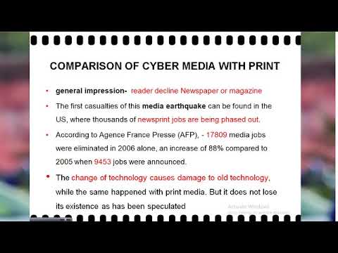 COMPARISON OF CYBER MEDIA WITH PRINT, TV & RADIO