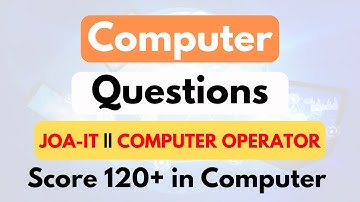 Computer Important Questions for JOA IT & Computer Operator Exams