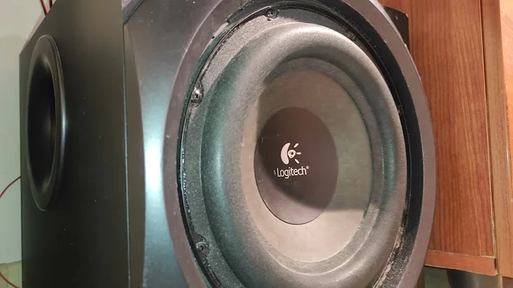 Logitech z5500 50%bass test no boost