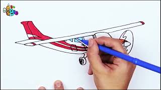 How to draw a airplane