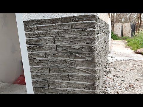 Видео: Изкуствен камък по стените. Полагане на изкуствен камък върху стената