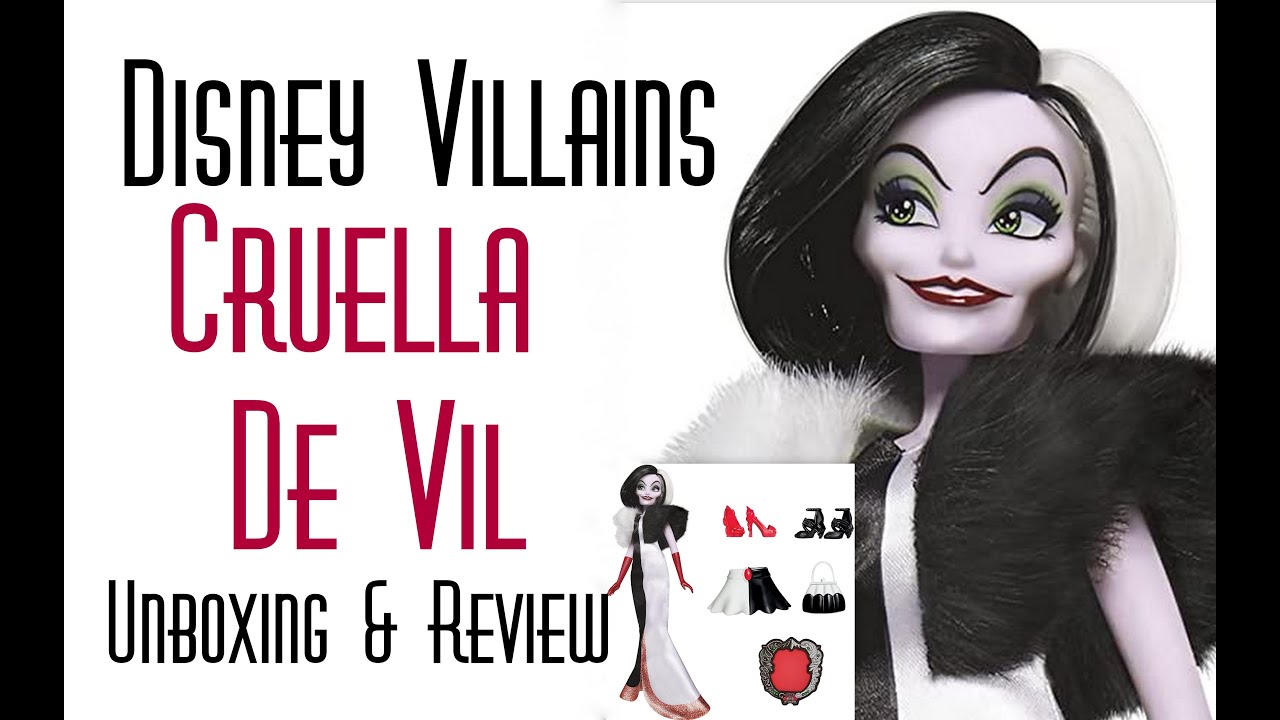 Disney Villains Cruella de Vil Fashion Doll