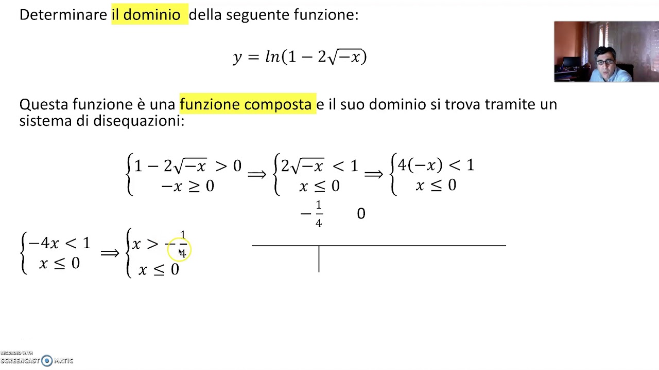 Dominio di una funzione logaritmica - YouTube
