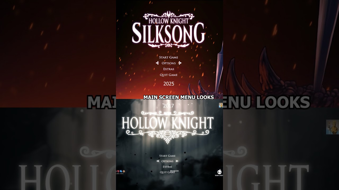 Main Screen Menu Looks Hollow Knight Or Silksong 