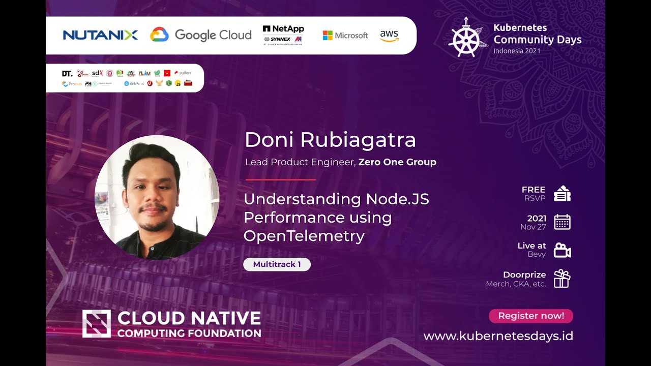 Breakout Session: Understanding Node.JS Performance using OpenTelemetry - Doni Rubiagatra
