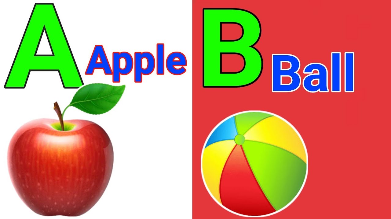 A For Apple B For Ball I Abcd Song I Abcd Rhymes I Abc Song Nursery ...