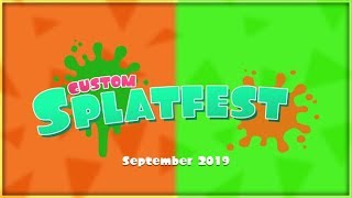 NEW Custom Splatfest for YOU to Play In! - September 2019 (Splatoon 2)