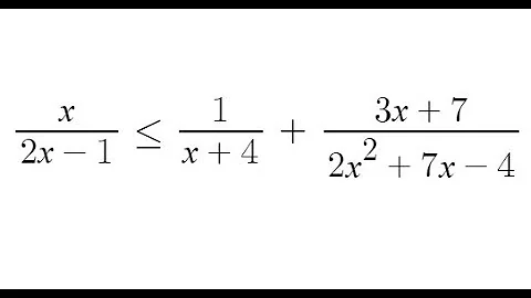 Grade 12 Advanced Functions - Solving a rational inequality