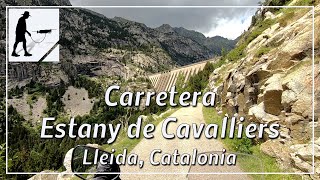 Carretera Estany de Cavallers, Road L500, Lleida, Catalonia, Spain - by motorcycle