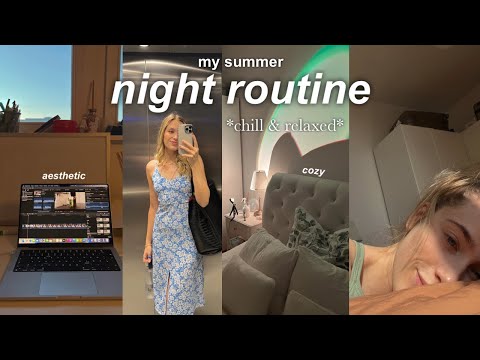 MY SUMMER NIGHT ROUTINE *very relaxing*