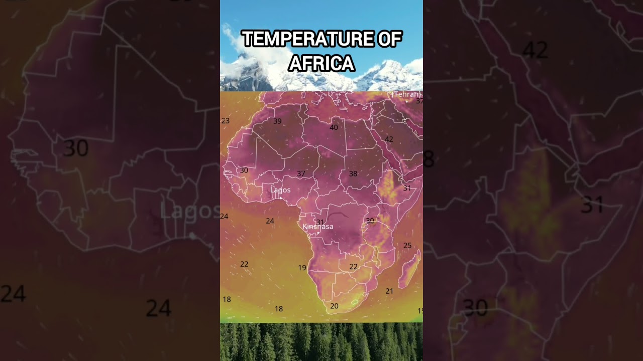 temperature of Africa #shorts