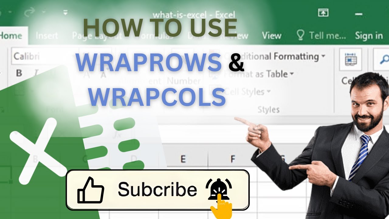 HOW TO USE WRAPROWS AND WRAPCOLS FUNCTION IN EXCEL - YouTube