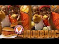 IS THE SANDWICH ANY BETTER NOW ? | Popeyes Chicken Sandwich Mukbang W/ WooWop