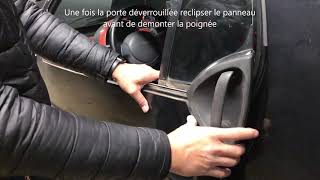 débloquer porte smart fortwo verrouillé intérieur extérieur