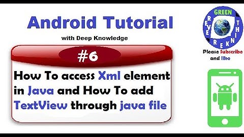 #6. How to add TextView from Java class/Dynamically in Android Studio.
