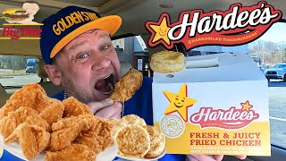 Hardee&#39;s ⭐Bone-In Fried Chicken &amp; Biscuits⭐ Food Review!!!