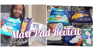 THE BEST MAXI PAD  Review for HEAVY PERIODS🔴⁉️😱 | The Health Series