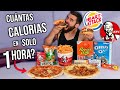 CUÁNTAS CALORIAS PUEDO COMER EN 1 HORA CHALLENGE *5KG EN COMIDA BASURA*