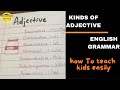 Kinds of Adjectives in English Grammar || English Grammar Everyday Practice