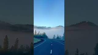 Just a #Short drive on I-5! Enjoy the incredible #Mountains and the #Fog as I drive thru the #Clouds