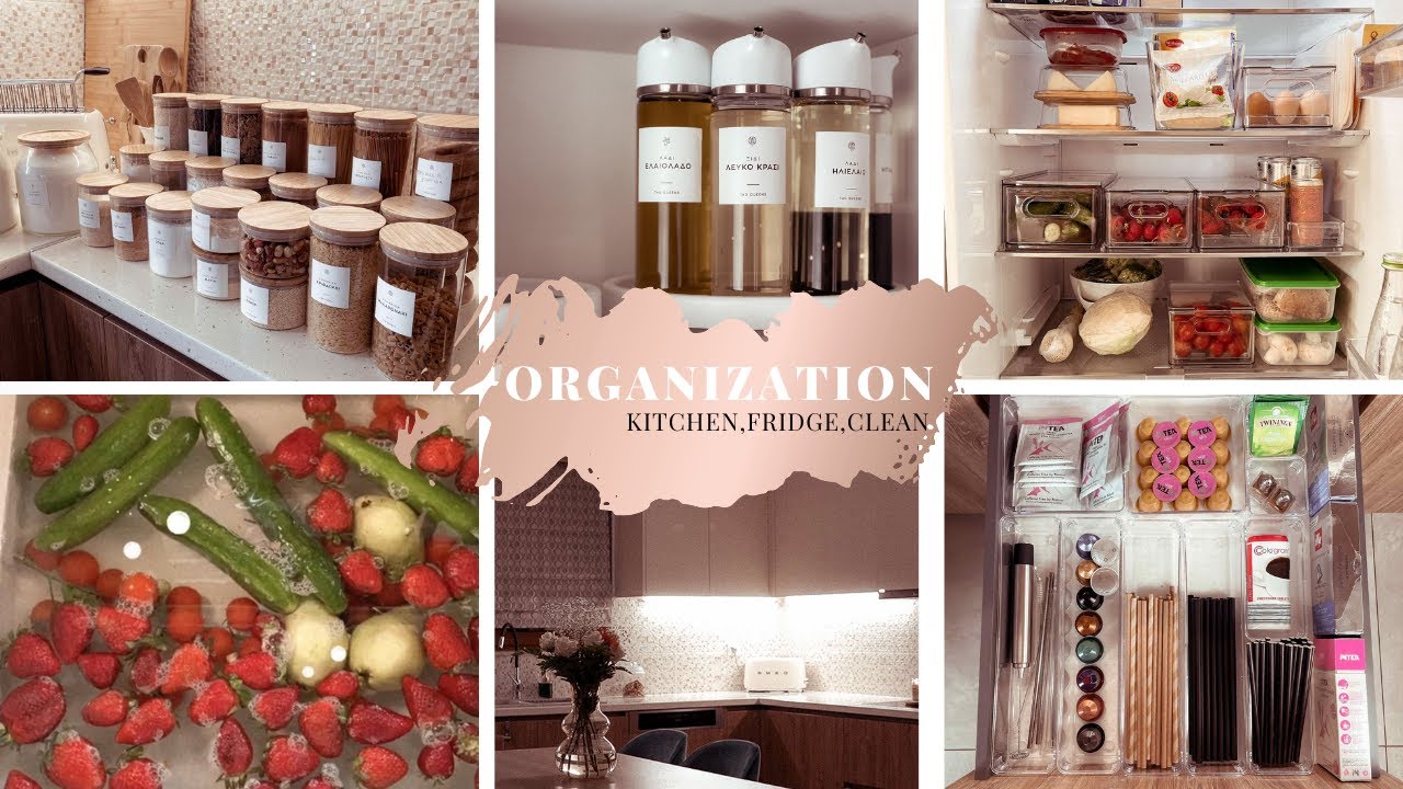 *NEW* ORGANIZATION 2021 | kitchen, clean  + FRIDGE ORGANIZATION| Nikoleta Ger